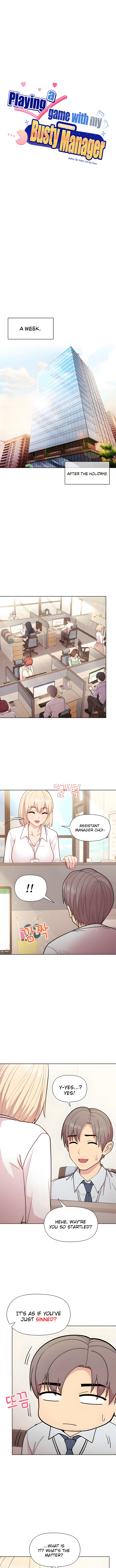 Playing a game with my Busty Manager Chapter 8 - HolyManga.Net