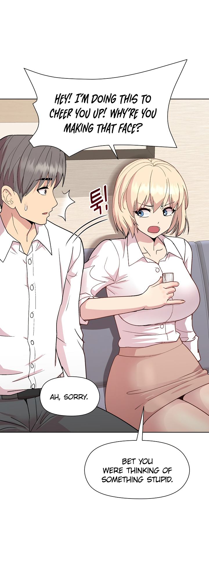 Playing a game with my Busty Manager Chapter 29 - HolyManga.Net