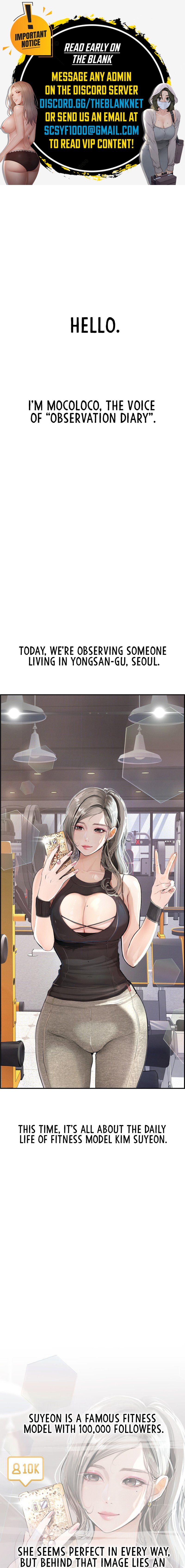Observation Diary Chapter 18 - HolyManga.Net