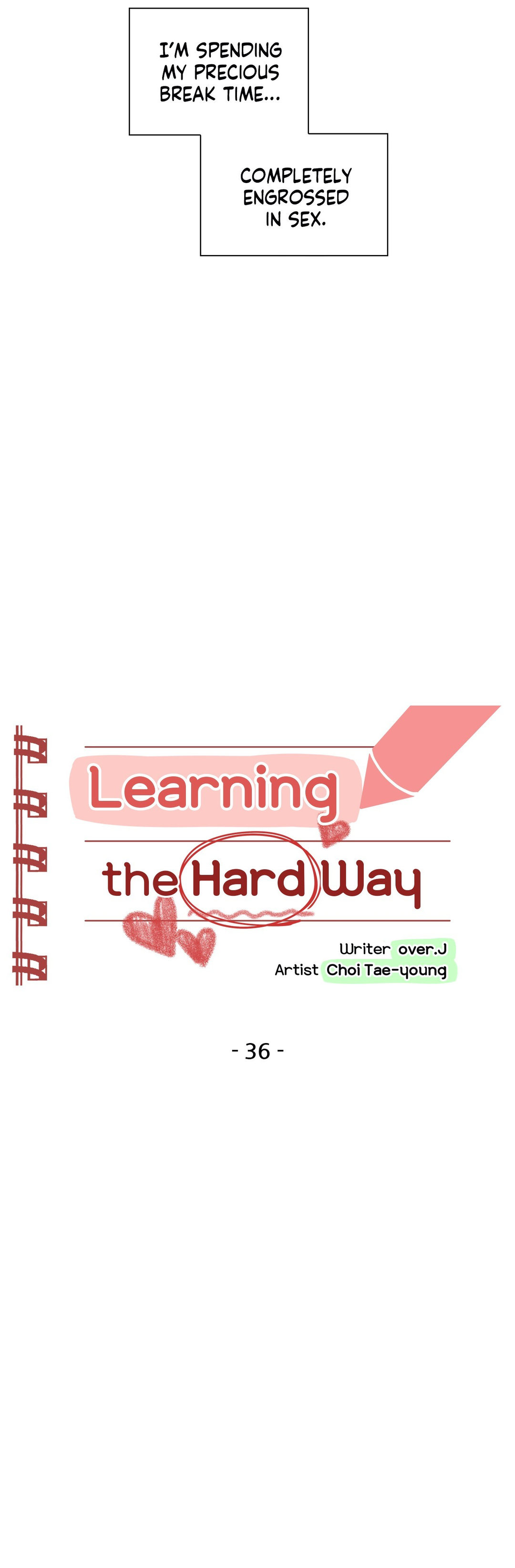 Learning The Hard Way Chapter 36 - BidManga.com